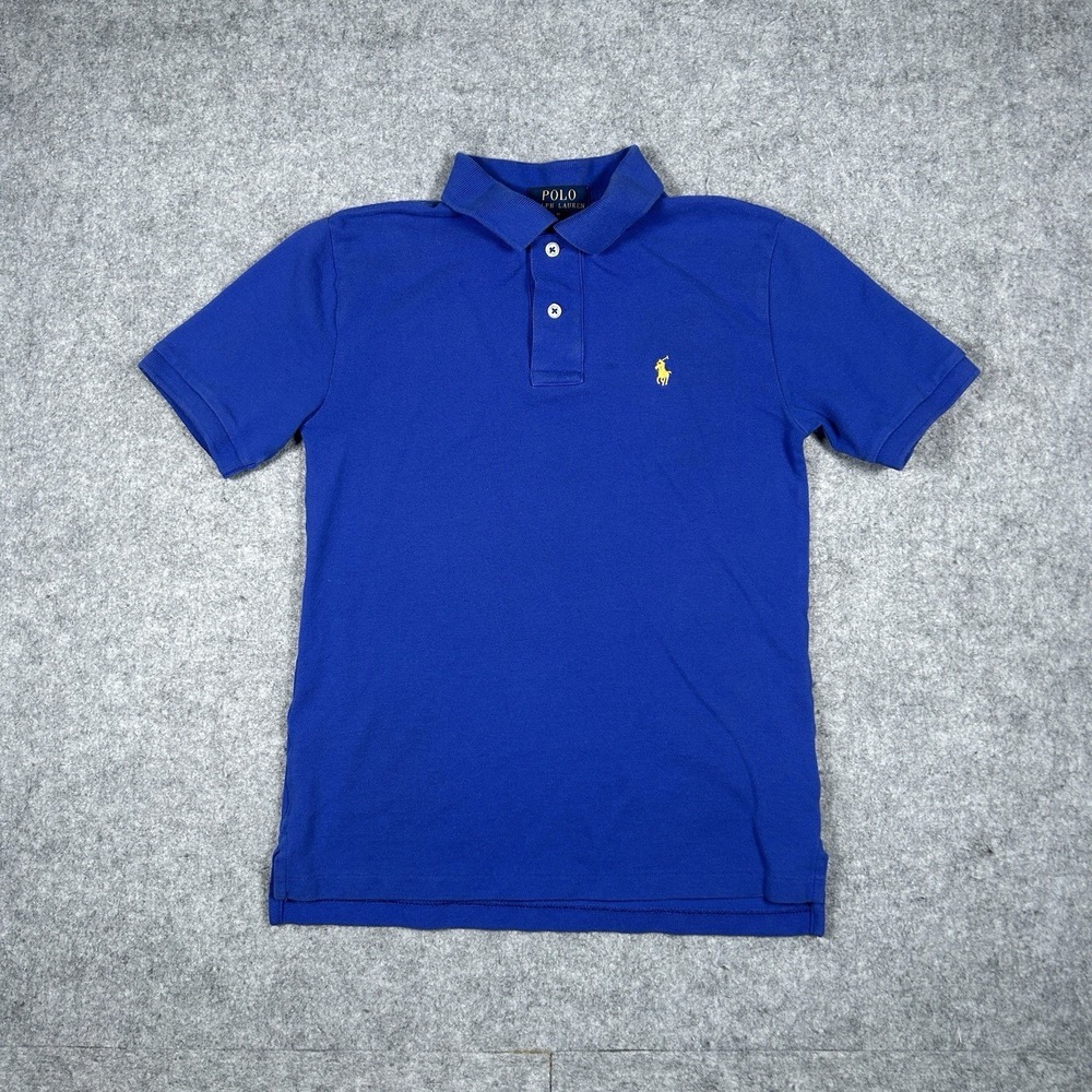 Polo Ralph‎ Lauren Polo Shirt Youth Size Medium 10-12 Blue Pony Logo Preppy